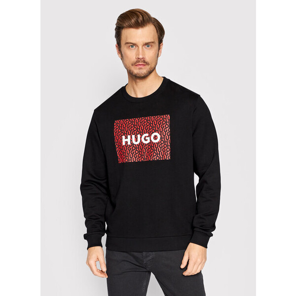 Hugo Bluza Dalker 50472719 Czarny Regular Fit