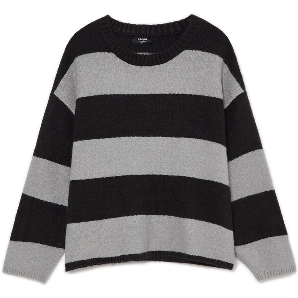 Cropp Czarno-szary sweter w paski 3420W-99X