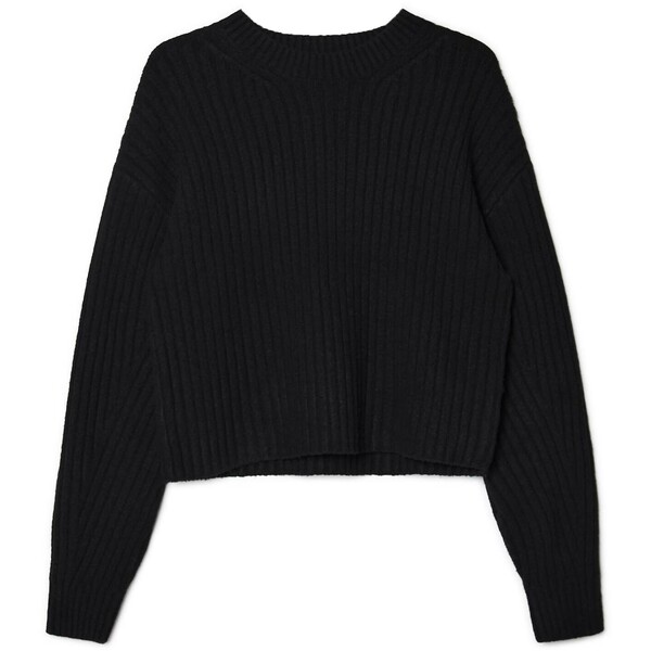 Cropp Czarny sweter basic 3463W-99X
