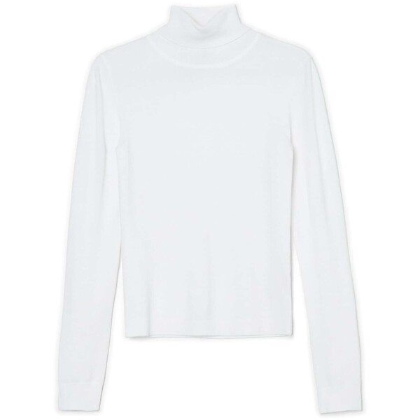 Cropp Biały sweter z golfem 3476W-00X