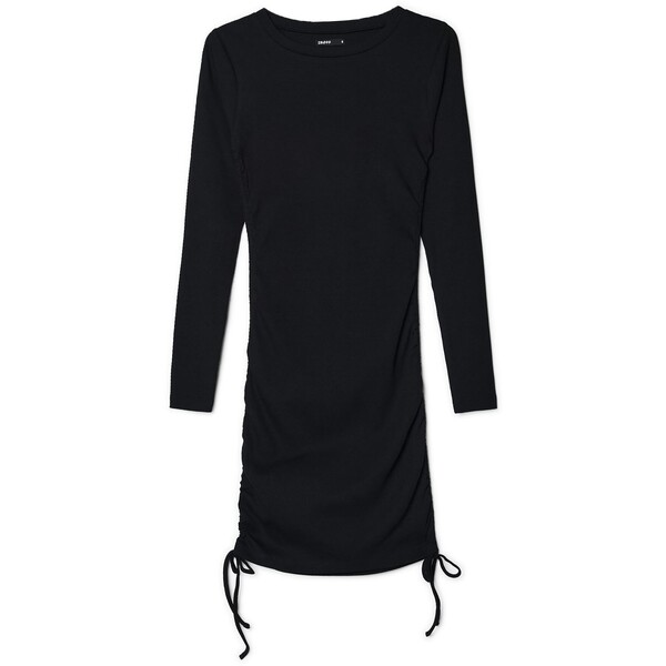 Cropp Czarna sukienka z marszczeniem 3081W-99X