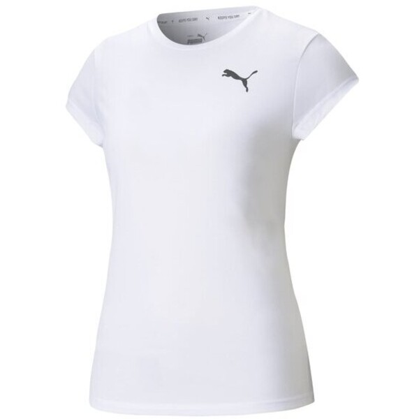 Puma T-Shirt 586857 Biały Regular Fit