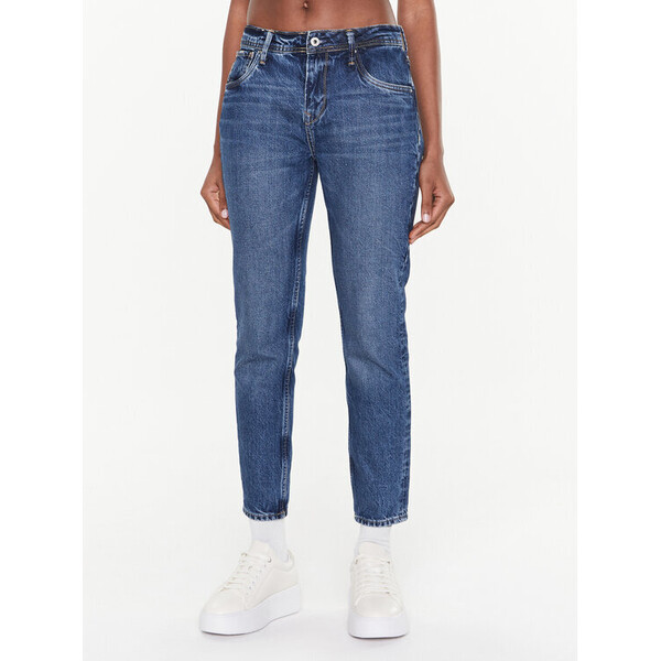 Pepe Jeans Jeansy Violet PL204176 Granatowy Mom Fit