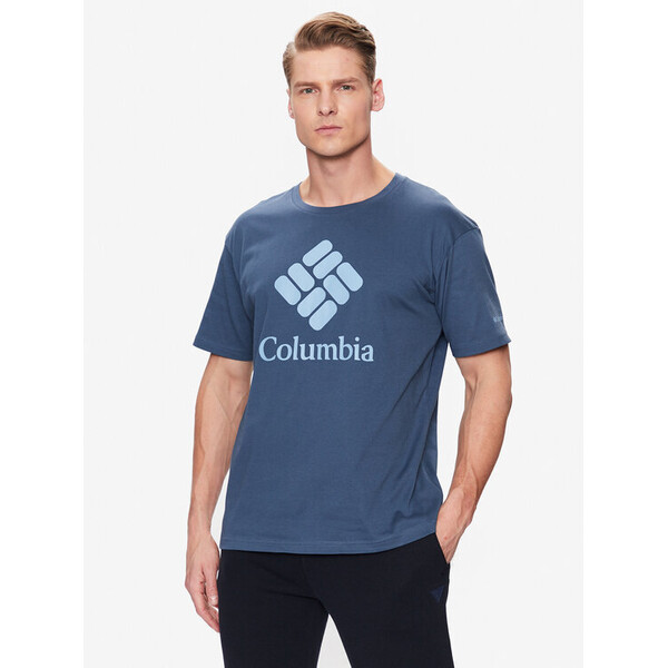 Columbia T-Shirt Pacific Crossing II 2036472 Niebieski Regular Fit