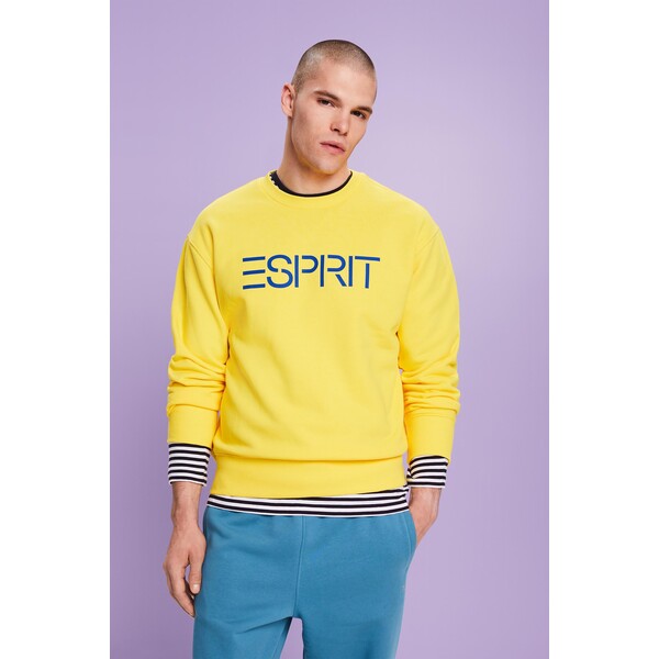 Esprit Bluza unisex z logo z bawełnianego polaru 093EE2J310_750