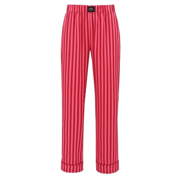 BOHOMOSS Spodnie piżamowe kim Czerwony Slim Fit