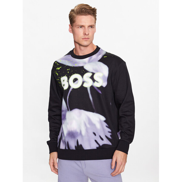 Boss Bluza 50488803 Czarny Relaxed Fit