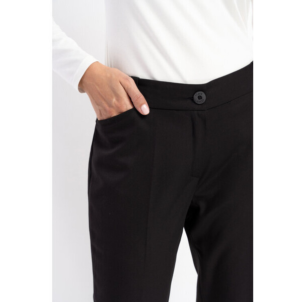 CLICK Spodnie materiałowe Spodnie Ala Black Czarny Classic Fit