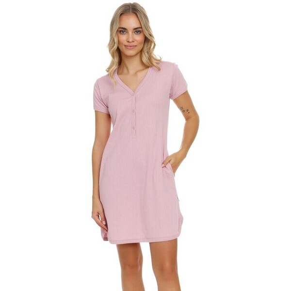 Doctor Nap Koszulka piżamowa TM.4542 Różowy Regular Fit