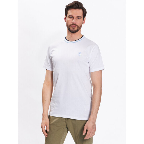 INDICODE T-Shirt Atlas 40-927 Biały Regular Fit