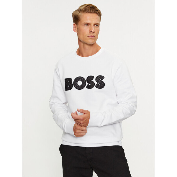 Boss Bluza Soleri 01 50494091 Biały Relaxed Fit