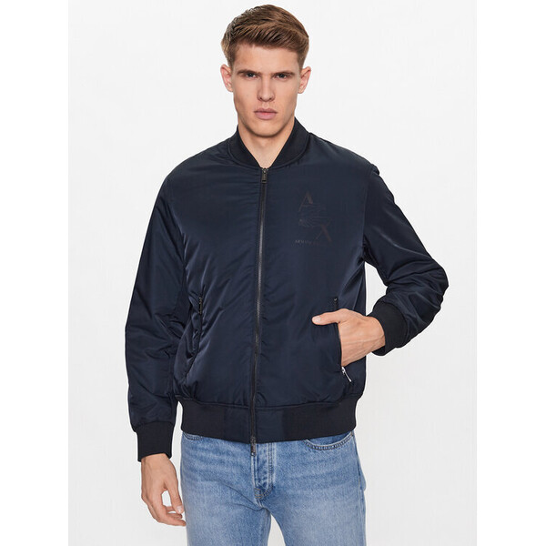 Armani Exchange Kurtka bomber 6RZB05 ZNUEZ 1510 Granatowy Regular Fit