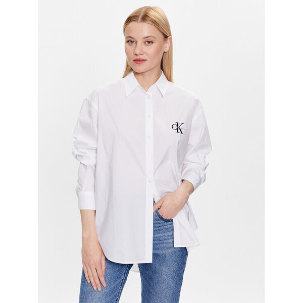 Calvin Klein Jeans Koszula J20J220515 Biały Regular Fit