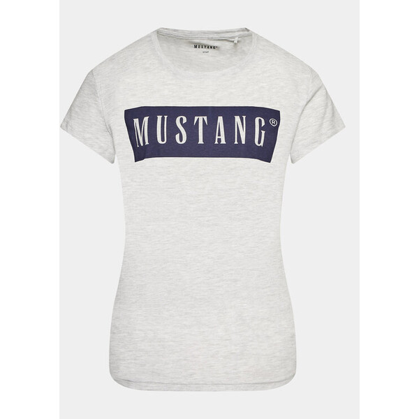 Mustang T-Shirt Alina 1013220 Szary Regular Fit