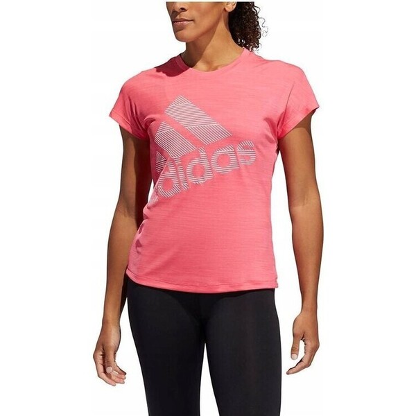 adidas T-Shirt SS BOS LOGO TEE Różowy Regular Fit