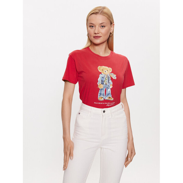 Polo Ralph Lauren T-Shirt 211905673001 Czerwony Regular Fit