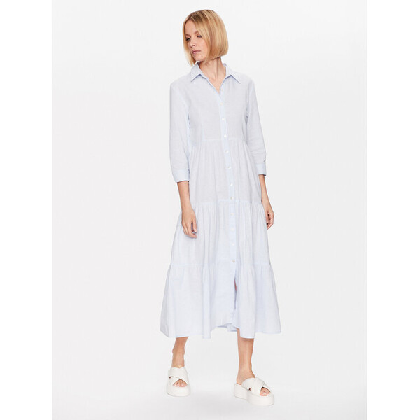 Iconique Sukienka koszulowa IC23 049 Niebieski Regular Fit