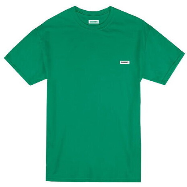 Diamante Wear T-Shirt Green Spring Basic Zielony Regular Fit