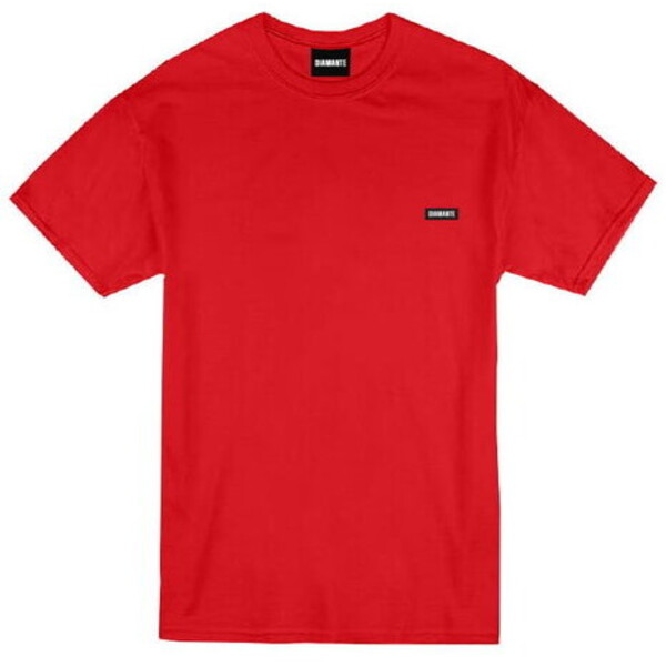 Diamante Wear T-Shirt Racing Red Basic Czerwony Regular Fit