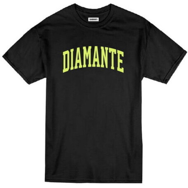 Diamante Wear T-Shirt University Czarny Regular Fit