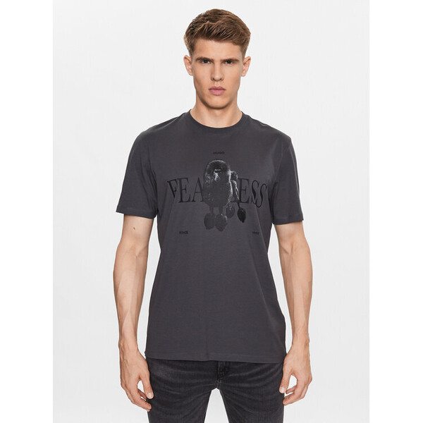 Hugo T-Shirt 50491814 Szary Relaxed Fit