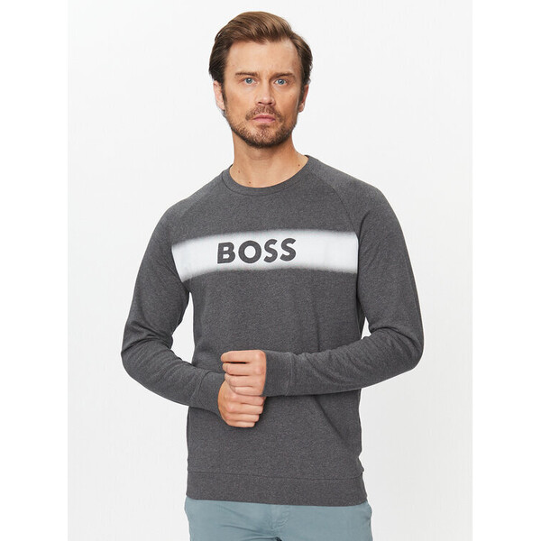 Boss Bluza Authentic 50503060 Szary Regular Fit