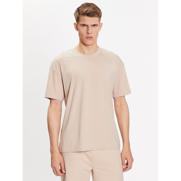 Hugo T-Shirt 50478916 Beżowy Relaxed Fit