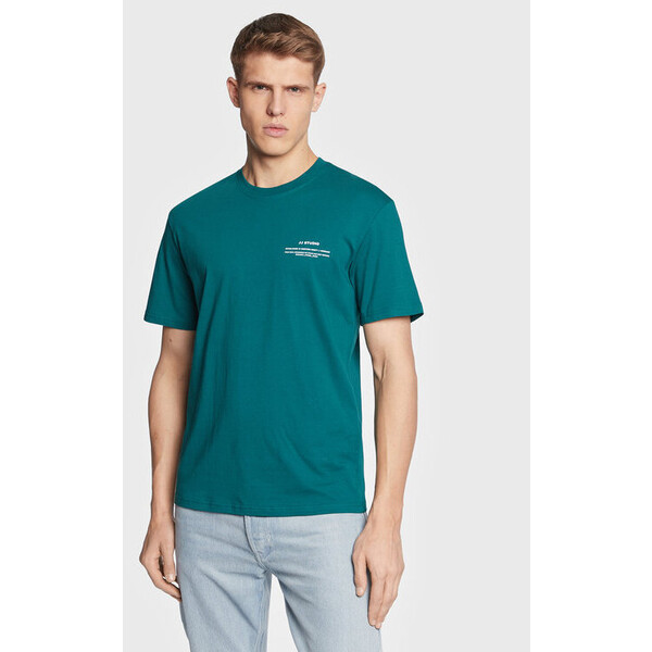 Jack&Jones T-Shirt Felix 12224600 Zielony Regular Fit