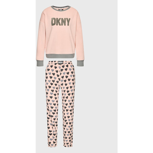 DKNY Piżama YI2822603F Różowy Regular Fit