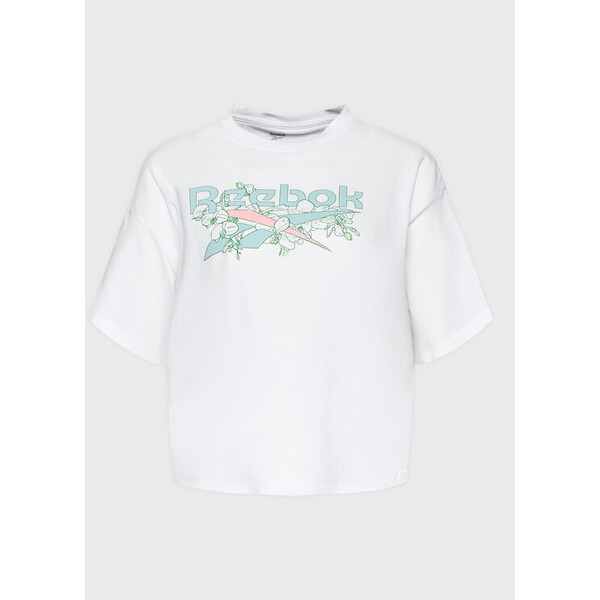 Reebok T-Shirt Quirky HD0945 Biały Relaxed Fit