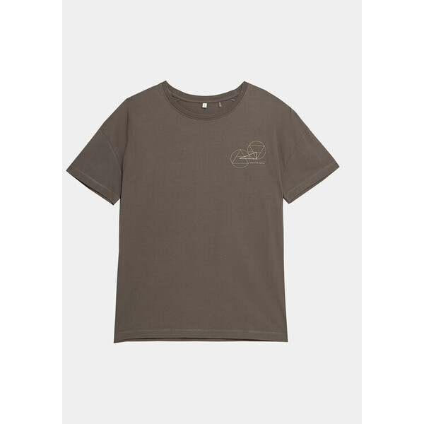 Outhorn T-Shirt OTHAW23TTSHF0920 Szary Regular Fit