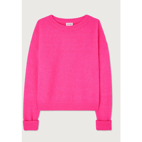 American Vintage Sweter Vitow VITO18EH23 Różowy Regular Fit