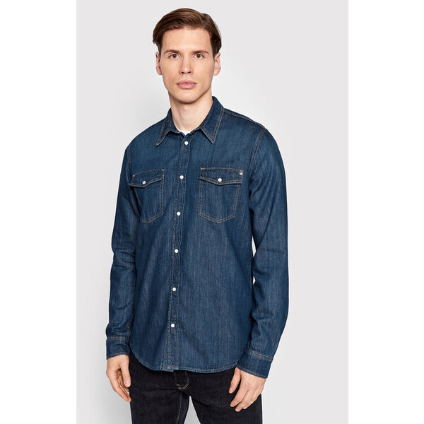 Pepe Jeans Koszula jeansowa Hammond PM307509 Granatowy Regular Fit