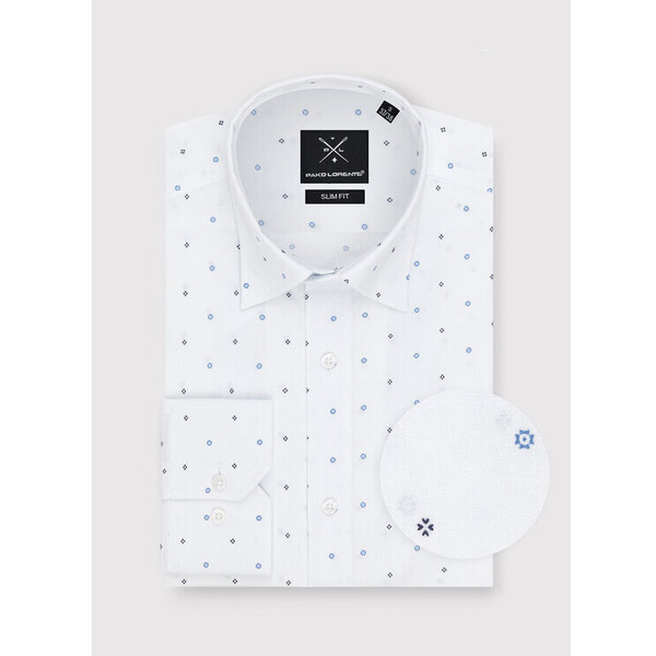 Pako Lorente Koszula P23WF-1X-024 Biały Slim Fit