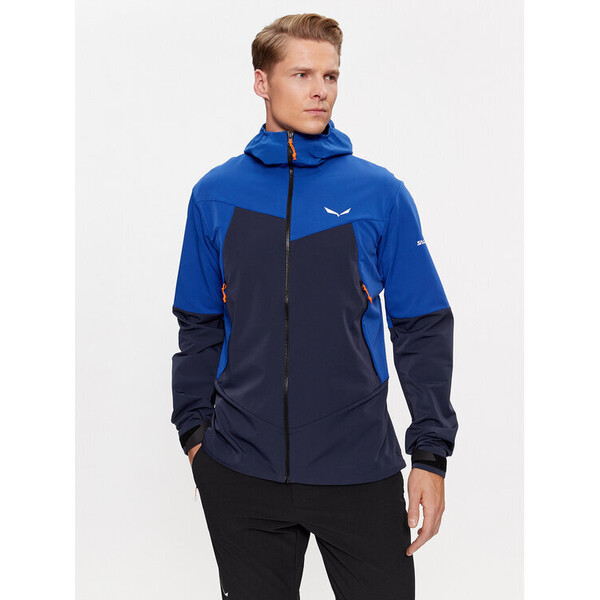 Salewa Kurtka softshell Sella DST 28468 Niebieski Regular Fit