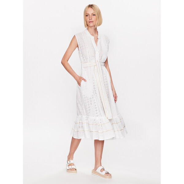 Iconique Sukienka koszulowa IC23 014 Biały Regular Fit