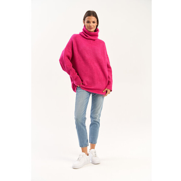 lemoniade Sweter LS439 Różowy Oversize