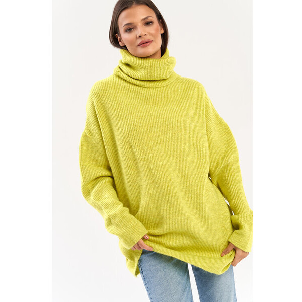 lemoniade Sweter LS439 Żółty Oversize