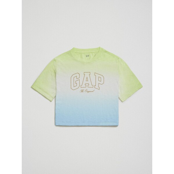 GAP T-shirt bawełniany organic z logo 857336-00