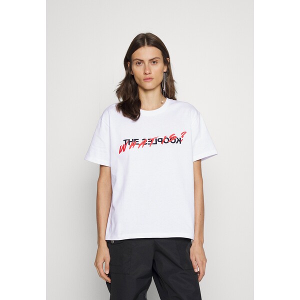 The Kooples T-shirt z nadrukiem THA21D00N-A12