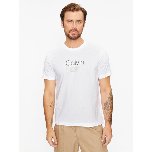 Calvin Klein T-Shirt K10K111841 Biały Regular Fit