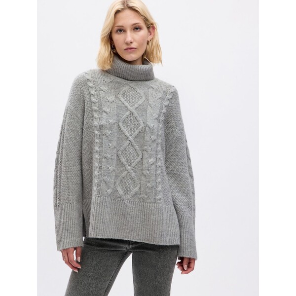 GAP Pleciony sweter ze wzorem 815134-00