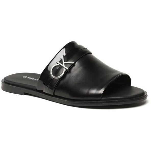 Calvin Klein Klapki Almond Slide Sandal W/Hw HW0HW01604 Czarny