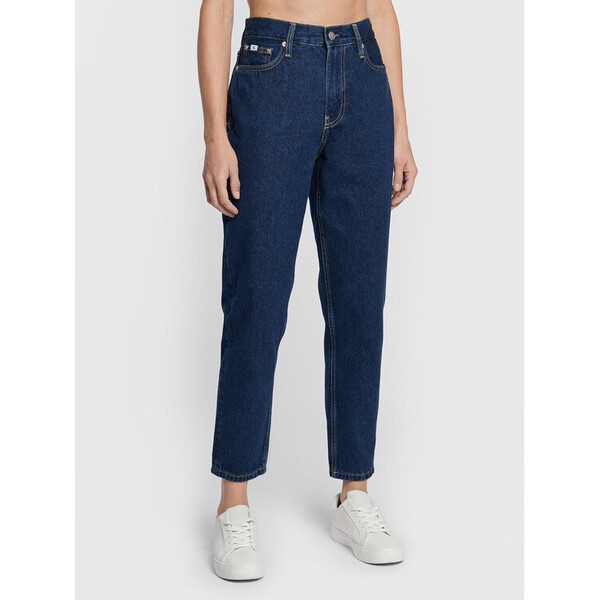 Calvin Klein Jeans Jeansy J20J220116 Niebieski Mom Fit