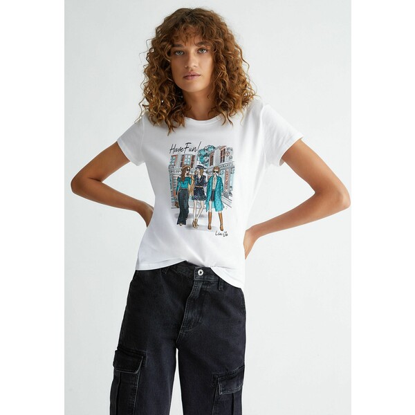 Liu Jo Jeans T-shirt z nadrukiem L2521D0EE-A11