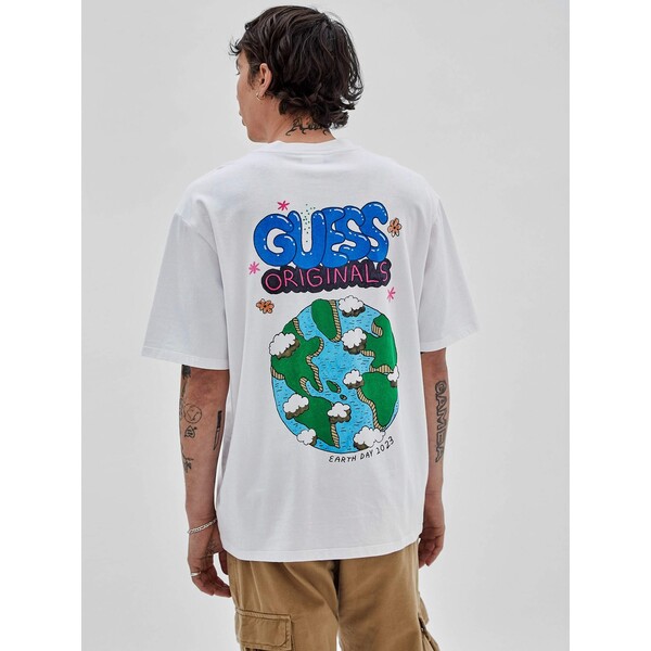 GUESS T-shirt z printem M3GI51KBQN2-G011