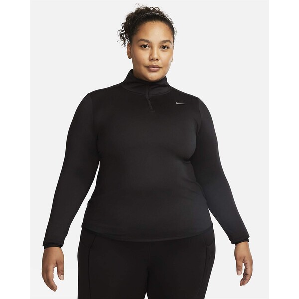 Damska bluza do biegania z zamkiem 1/4 (duże rozmiary) Nike Dri-FIT Swift UV FB4318-010