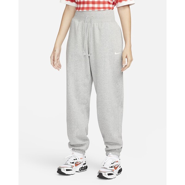 Damskie spodnie dresowe o kroju oversize z wysokim stanem Nike Sportswear Phoenix Fleece DQ5887-063