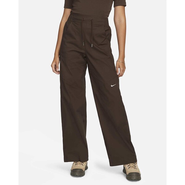 Damskie spodnie z tkaniny z wysokim stanem Nike Sportswear Essentials FB8284-237