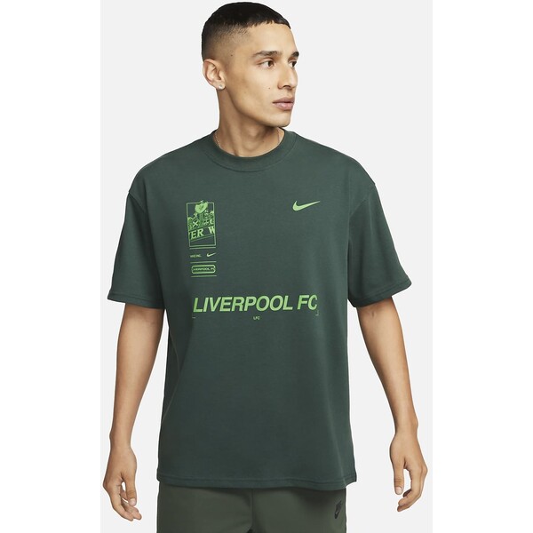 Męski T-shirt piłkarski Nike Max90 Liverpool F.C. FD1093-397